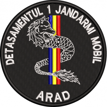 EMBLEMA DETASAMENTUL 1 JANDARMI MOBIL - ARAD